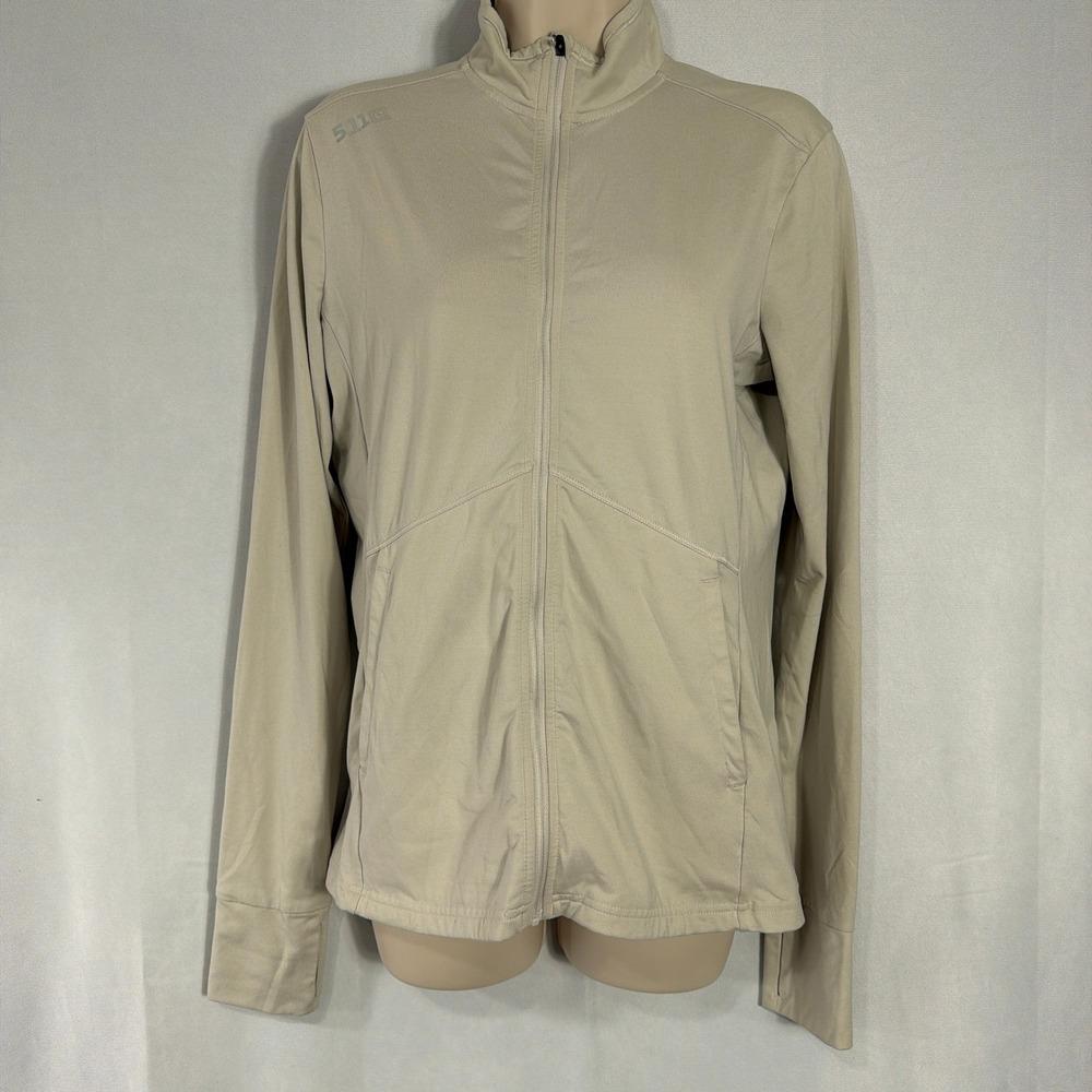 5.11 Tactical Jacket PT-R Physical Training Ready Full Zip Tan Women Size S